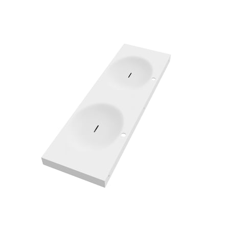 Castello Usa Darleen 60-inch Solid Surface Wall Mounted Sink - White CB-GM-20146-60-W
